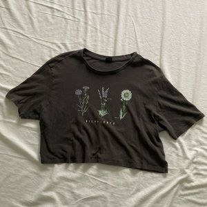 Wildflower crop top tee